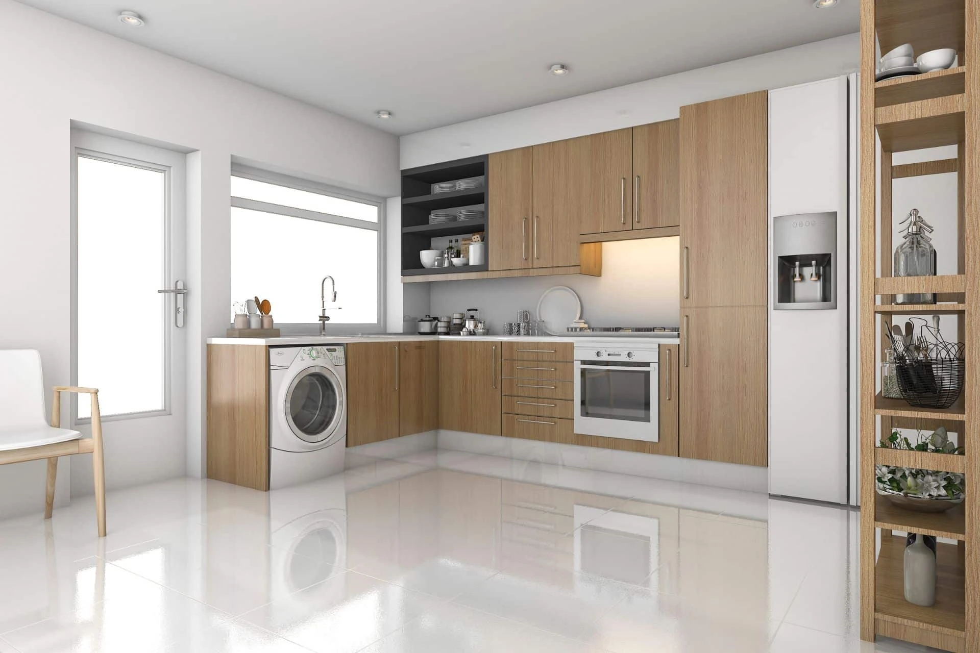 White Kitchen Floor Tiles: The Contemporary Choice in Kitchen Remodeling cover image