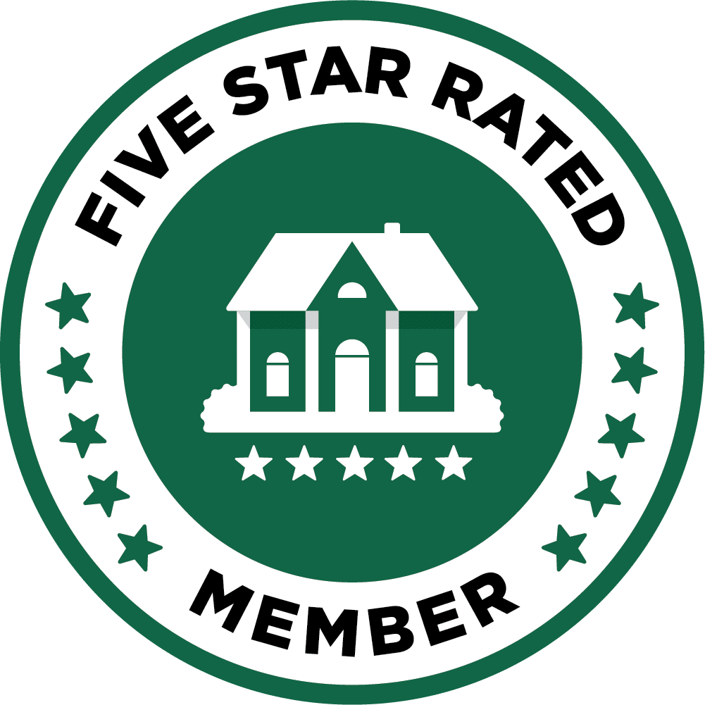 Five star rated badge