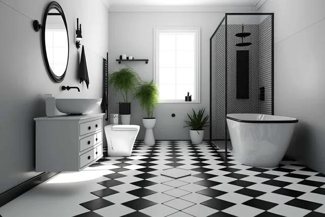 Beautiful Black and White Tile Bathroom: Timeless Elegance Meets Modern Remodeling