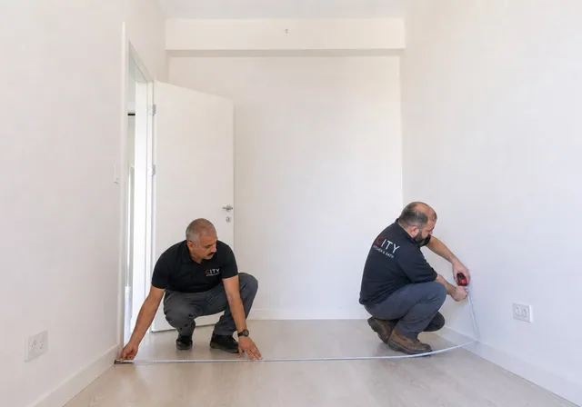 Project manager guiding a homeowner through remodeling decisions