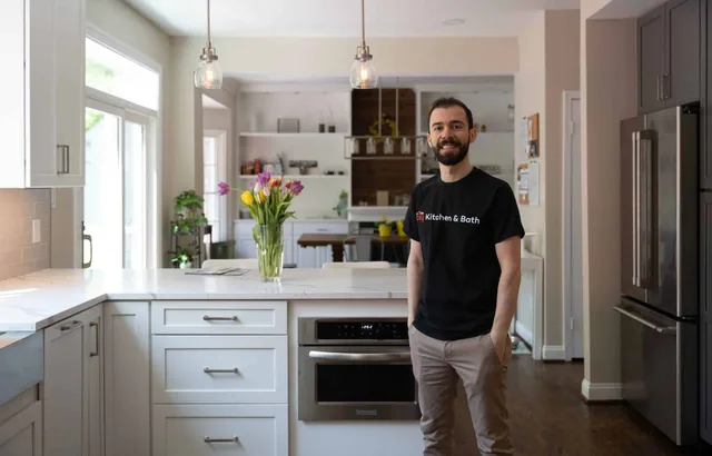 Premium kitchen craftsmanship showing finish-level execution